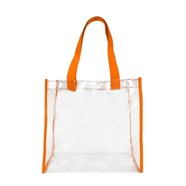 Orange color option for Basic Clear Stadium Security Open Tote