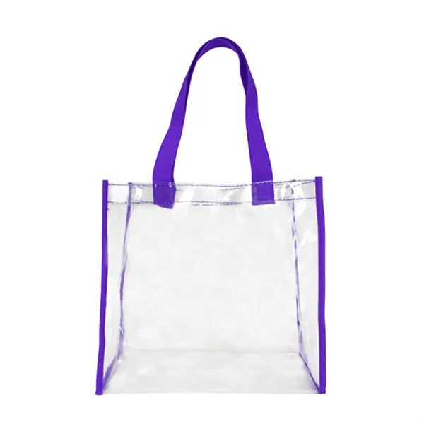 Purple color option for Basic Clear Stadium Security Open Tote