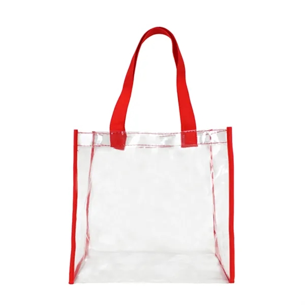 Red color option for Basic Clear Stadium Security Open Tote