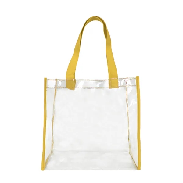 Yellow color option for Basic Clear Stadium Security Open Tote