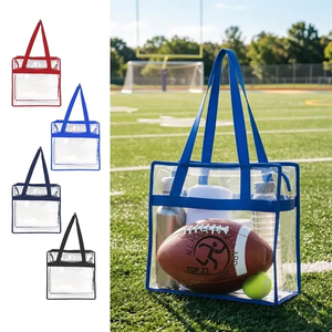 Photo of Basic Clear Stadium Security Zipper Tote