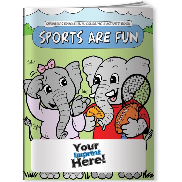 Multicolor color option for Coloring Book   Sports Are Fun