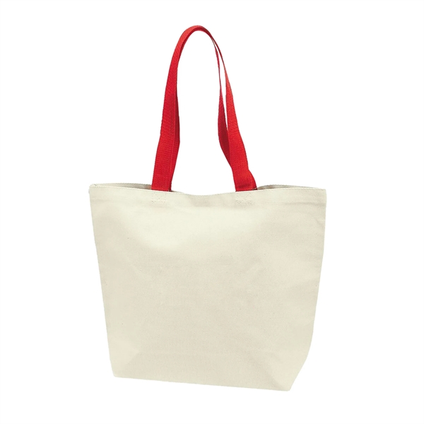 Red color option for 13 Oz. Heavy Cotton Canvas Tote Bag W/Gusset