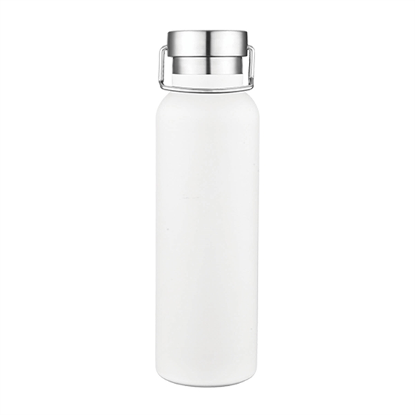 White color option for 20 Oz. Double Wall Stainless Steel Vacuum Water Bottle