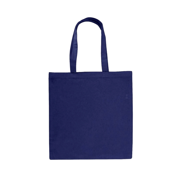 Navy Blue color option for 6 Oz. Bargain Cotton Canvas Tote Bag