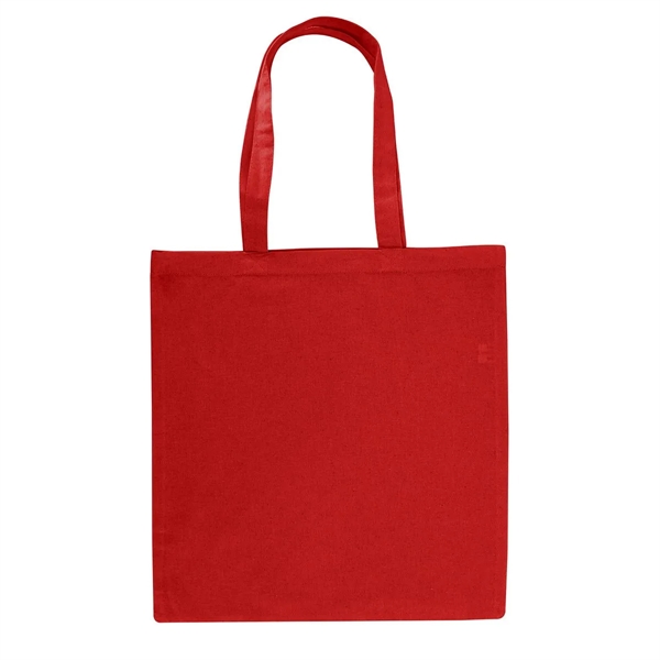 Red color option for 6 Oz. Bargain Cotton Canvas Tote Bag