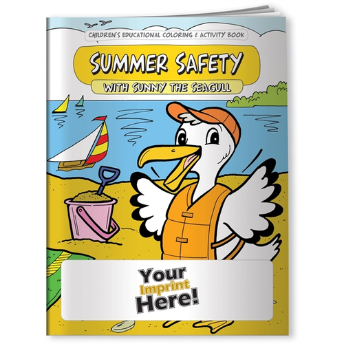 Main photo of Coloring Book   Summer Safety With Sunny The Seagull