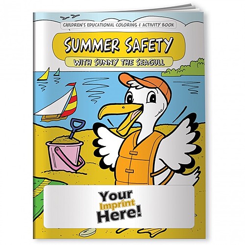 Main photo of Coloring Book   Summer Safety With Sunny The Seagull