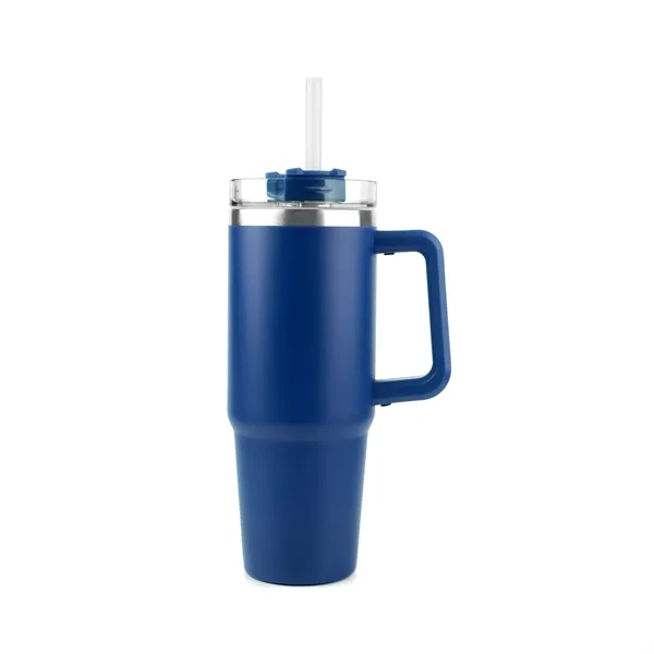 Blue color option for 30 Oz. S/S Travel Handle Mug W/ Twist Closure Straw Lid