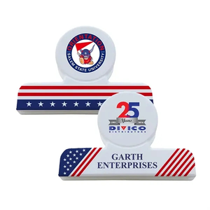 Photo of Flag Design Round Chip Bag Clip