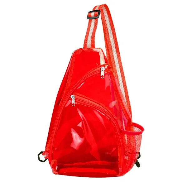 Red color option for 25 C Feather Soft Clear Sling Bag