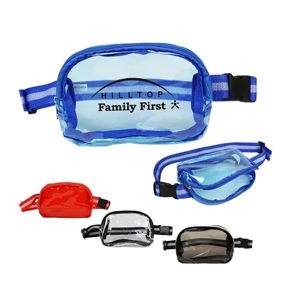 Blue color option for 25 C Clear Fanny Packs