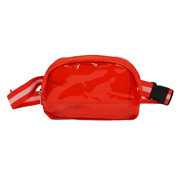 Red color option for 25 C Clear Fanny Packs