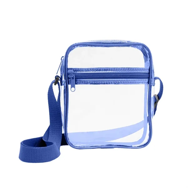 Royal Blue color option for Clear Pvc Crossbody Shoulder Bag
