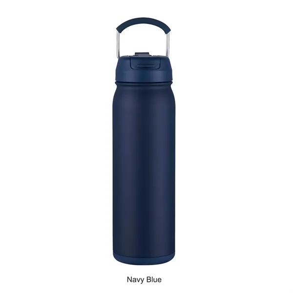 Navy Blue color option for 24oz Vacuum Insulated Bottle With Straw & Carry Handle