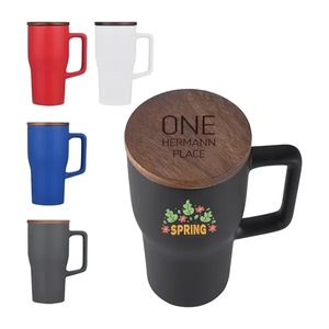 Photo of 18oz. Ceramic Mug With Wooden Lid