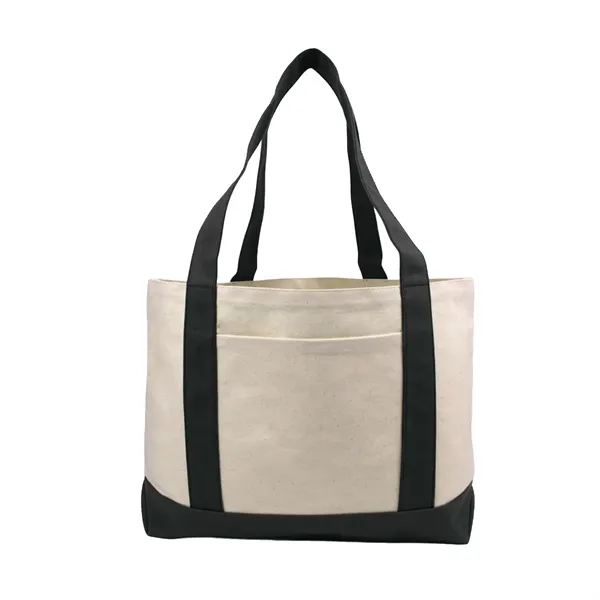 Black color option for 11oz Cotton Canvas Large Boat Tote Bag