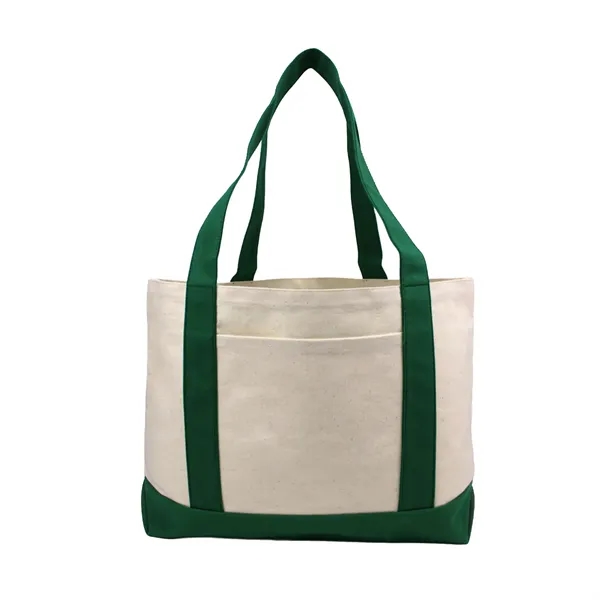 Forest Green color option for 11oz Cotton Canvas Large Boat Tote Bag