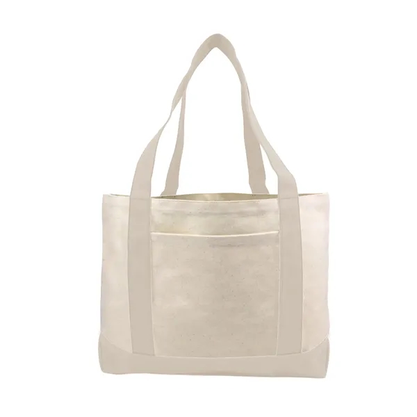 Natural color option for 11oz Cotton Canvas Large Boat Tote Bag