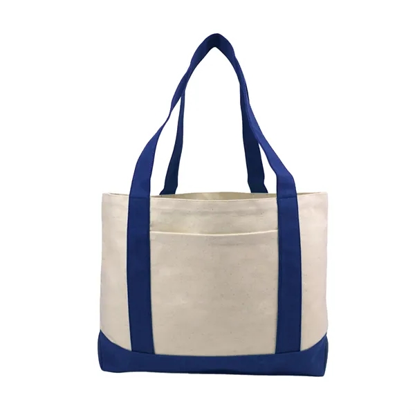 Royal Blue color option for 11oz Cotton Canvas Large Boat Tote Bag