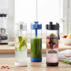 Photo of 22oz. Locking Lid Glass Travel Bottle