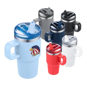 Photo of 20oz. Insulated Travel Mug With Straw Lid & Handle