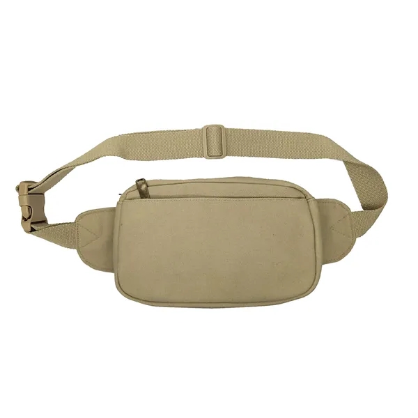 Khaki color option for 16 Oz Cotton Canvas 3 Zipper Waist Pack