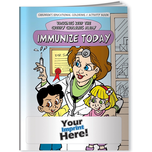 Multi color color option for Coloring Book   Vaccines Keep The Creepy Crawlies Away: Immunize Today