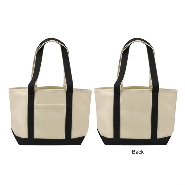 Black color option for 18oz Heavy Duty Cotton Canvas Boat Tote