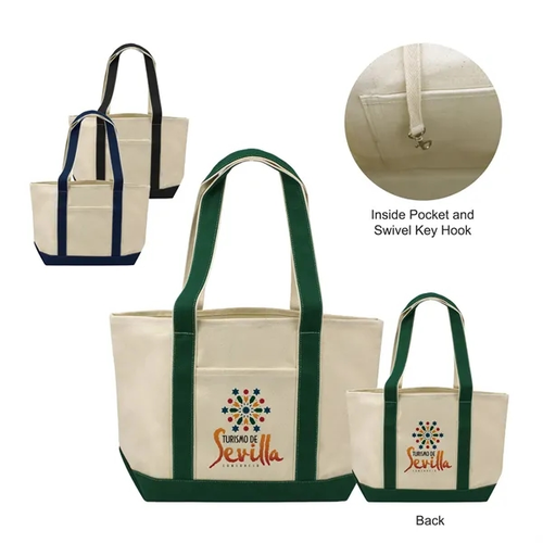 Main photo of 18oz Heavy Duty Cotton Canvas Boat Tote