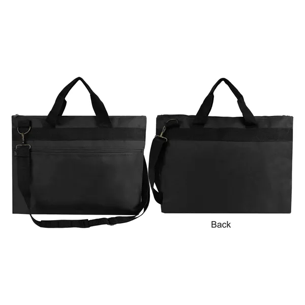 Black color option for 600 D Polyester Messenger Bag With Vinyl Backing