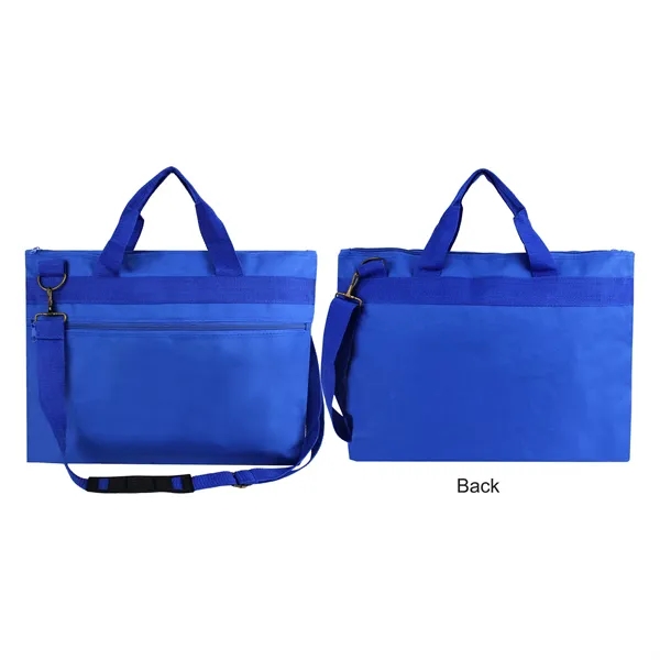 Royal Blue color option for 600 D Polyester Messenger Bag With Vinyl Backing
