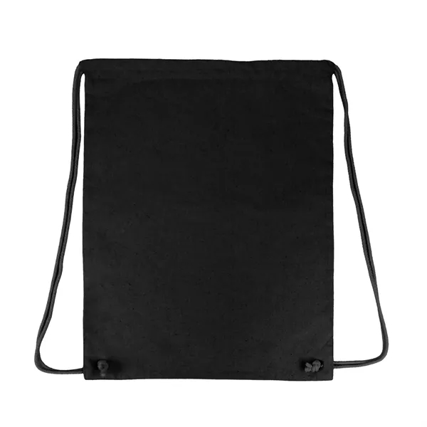 Black color option for 5.5 Oz Cotton Drawstring Backpack