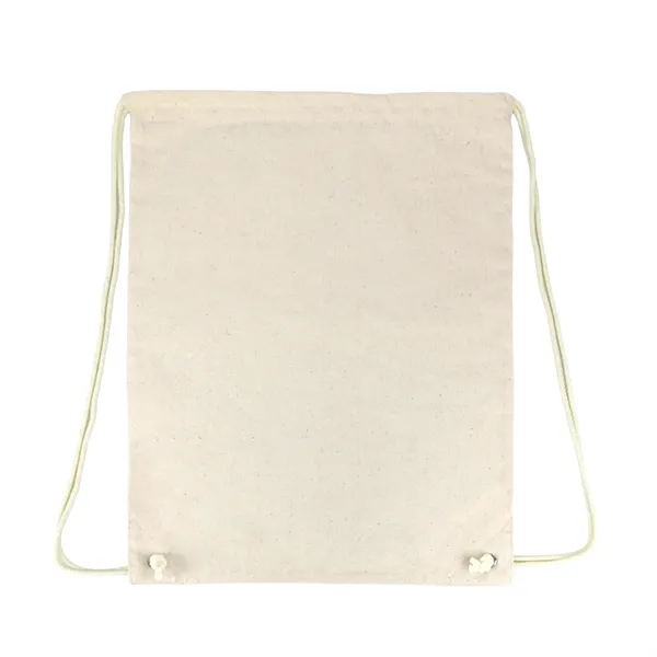 Natural color option for 5.5 Oz Cotton Drawstring Backpack