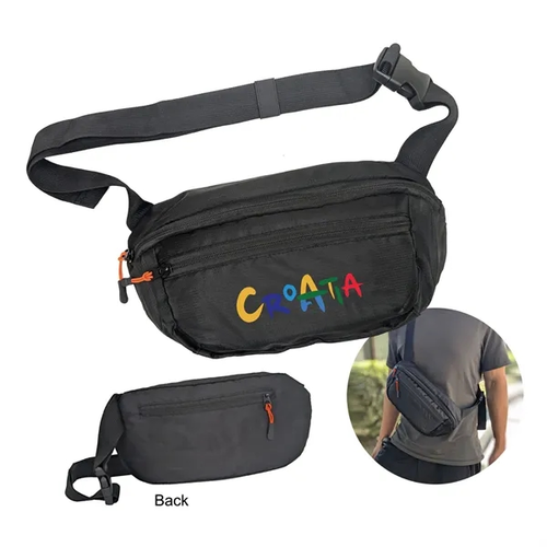Main photo of 210 D Ripstop Polyester 3 Zipper Fanny Pack
