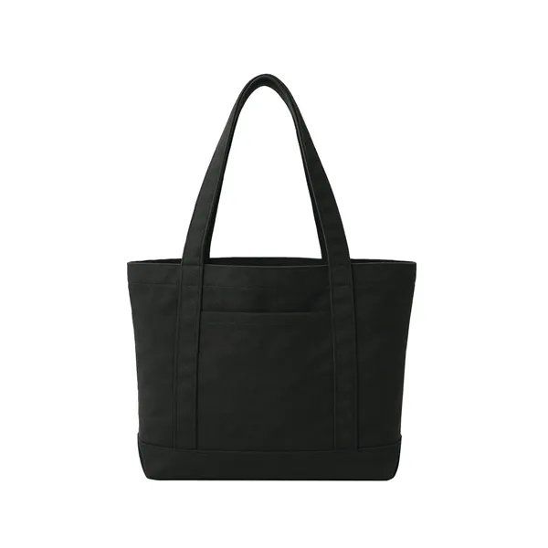 Solid Black color option for 14 Oz. Poly Cotton Canvas Tote Bag