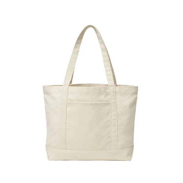 Solid Natural color option for 14 Oz. Poly Cotton Canvas Tote Bag
