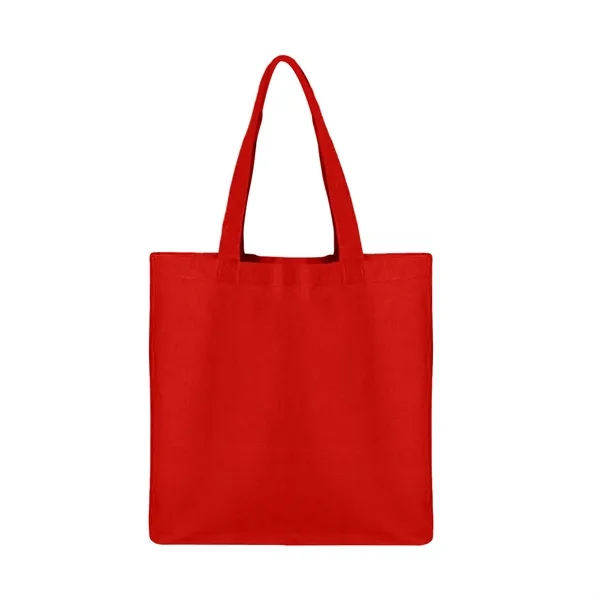 Red color option for 6 Oz Cotton Sheeting Small Tote Bag With Gusset