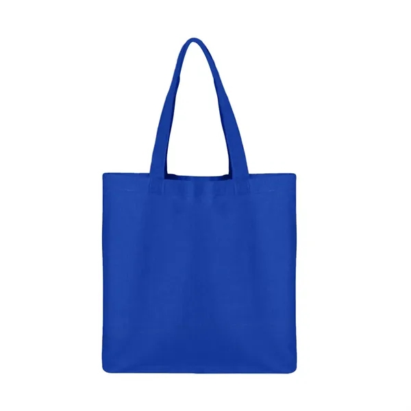 Royal Blue color option for 6 Oz Cotton Sheeting Small Tote Bag With Gusset