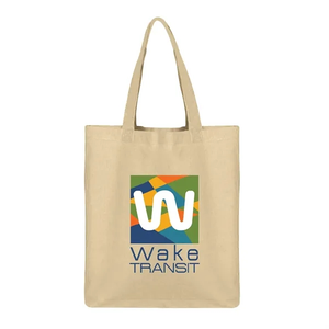 Photo of 6 Oz Cotton Sheeting Large Natural Tote Bag With Gusset