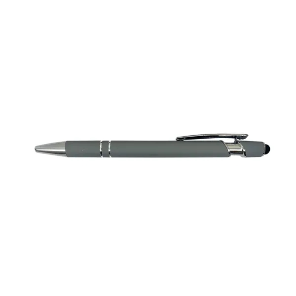 Gray color option for Soft Touch Ballpoint Stylus Metal Pen