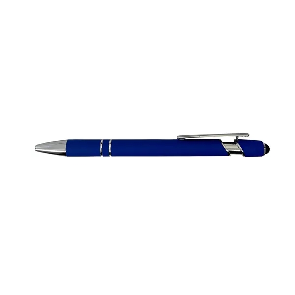 Royal Blue color option for Soft Touch Ballpoint Stylus Metal Pen