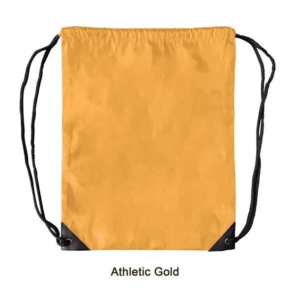 Athletic Gold color option for 210 D Polyester Lightweight Drawstring Backpack