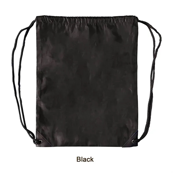 Black color option for 210 D Polyester Lightweight Drawstring Backpack