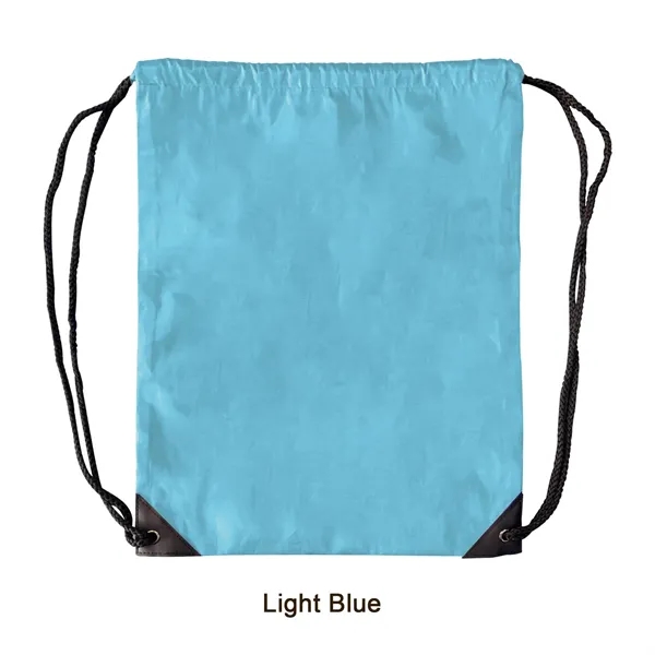 Light Blue color option for 210 D Polyester Lightweight Drawstring Backpack