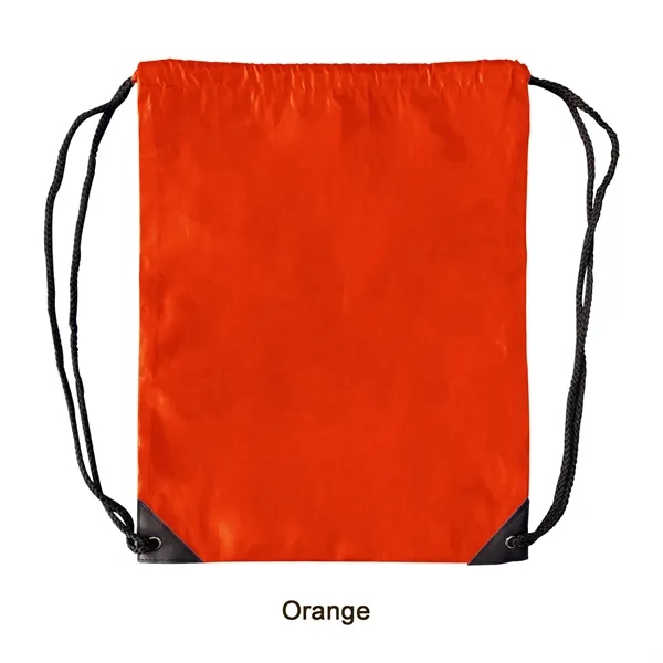 Orange color option for 210 D Polyester Lightweight Drawstring Backpack