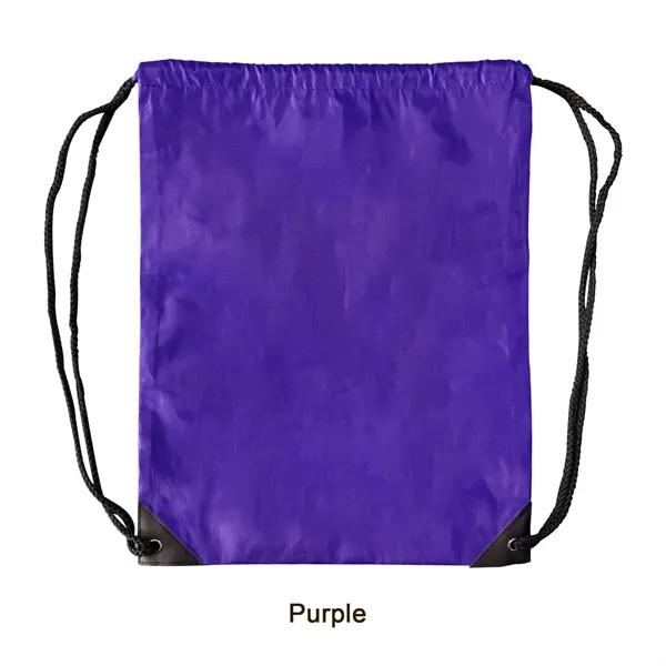Purple color option for 210 D Polyester Lightweight Drawstring Backpack