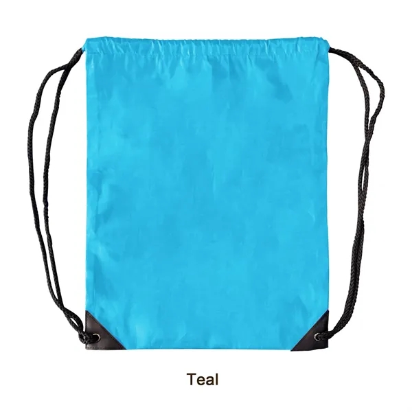Teal color option for 210 D Polyester Lightweight Drawstring Backpack