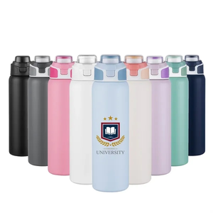 Photo of 28oz. Vacuum Insulated Water Bottle With Handle Lid