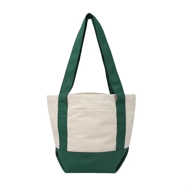 Forest Green color option for 10 Oz. Cotton Canvas Tote With Front Pocket